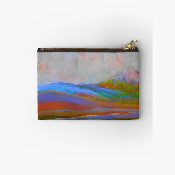 Item preview, Clouds Rolling In Abstract Landscape Turquoise designed and sold by EloiseArt.