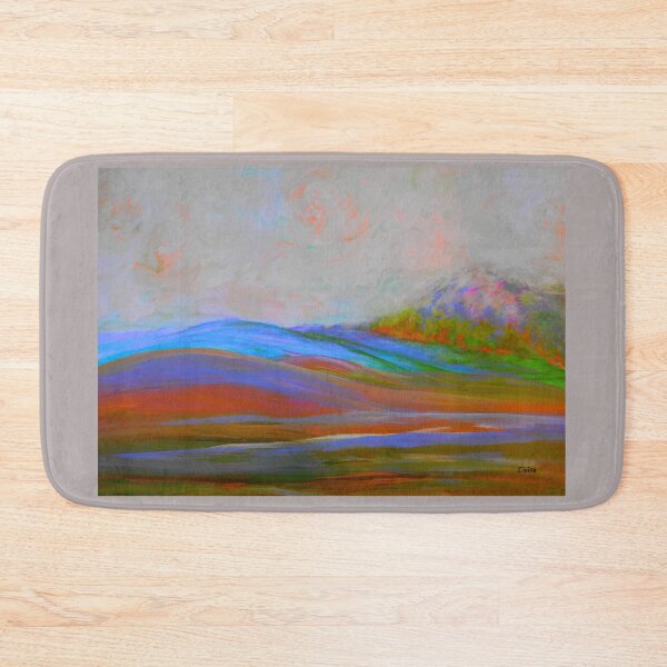 Item preview, Clouds Rolling In Abstract Landscape Turquoise designed and sold by EloiseArt.