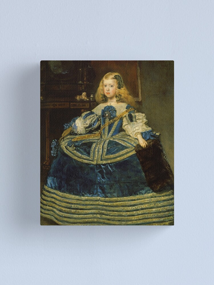 Diego Velazquez - Infanta Margarita Teresa in a Blue Dress" Canvas Print for Sale by vakashop | Redbubble Diego Velazquez - Infanta Margarita Teresa in a Blue Dress" Canvas Print for Sale by vakashop | Redbubble