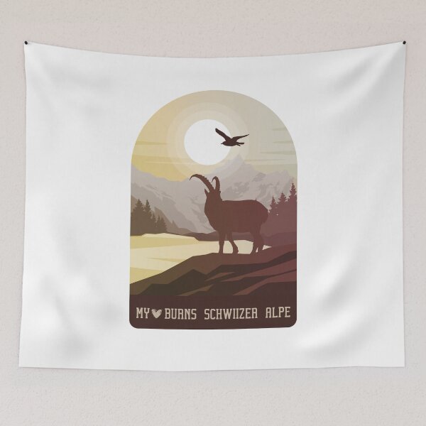Item preview, Alps, Switzerland, nature, mountains, Capricorn designed and sold by DerSenat.