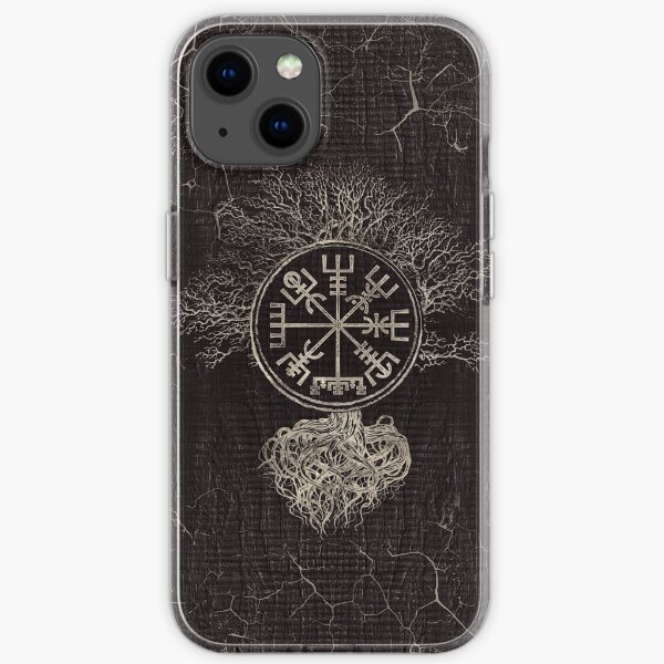 Vegvisir and Tree of life -Yggdrasil iPhone Soft Case