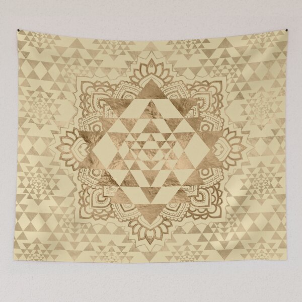 Item preview, Sri Yantra  / Sri Chakra Pastel Gold designed and sold by Nartissima.