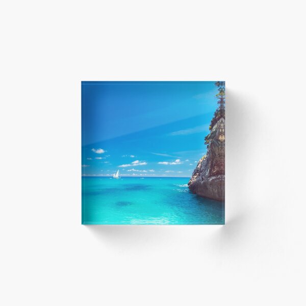 The beautiful Cala Goloritzè in Sardinia Acrylic Block