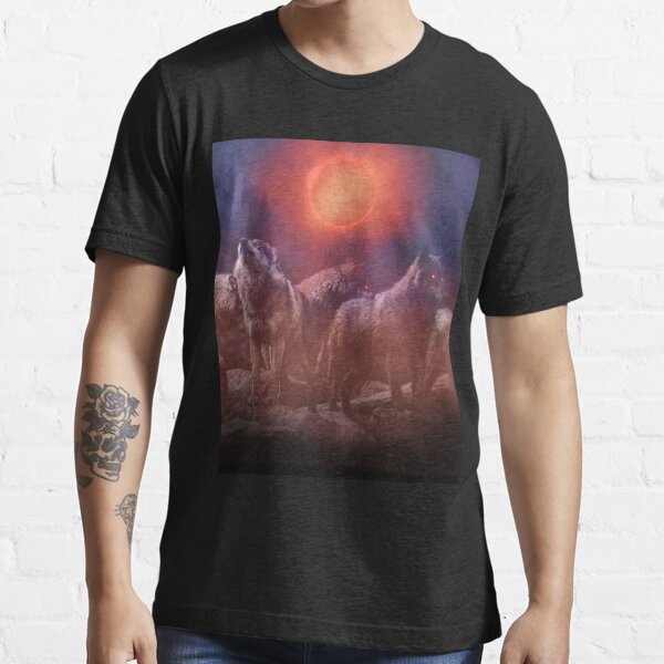Wolf Pack Red Moon Essential T-Shirt