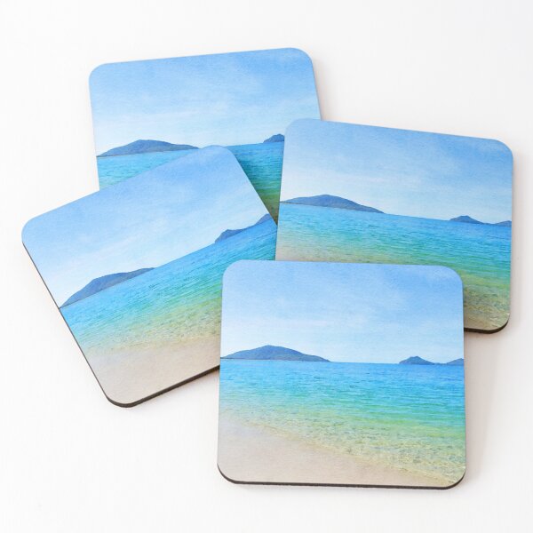 Item preview, Crystal Clear Water, Watercolour Effect, Hawks Nest, NSW, Australia designed and sold by LightSplashes.