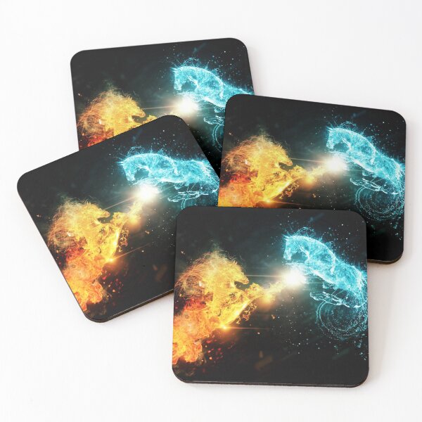 Item preview, Water and fire horses designed and sold by AnnArtshock.