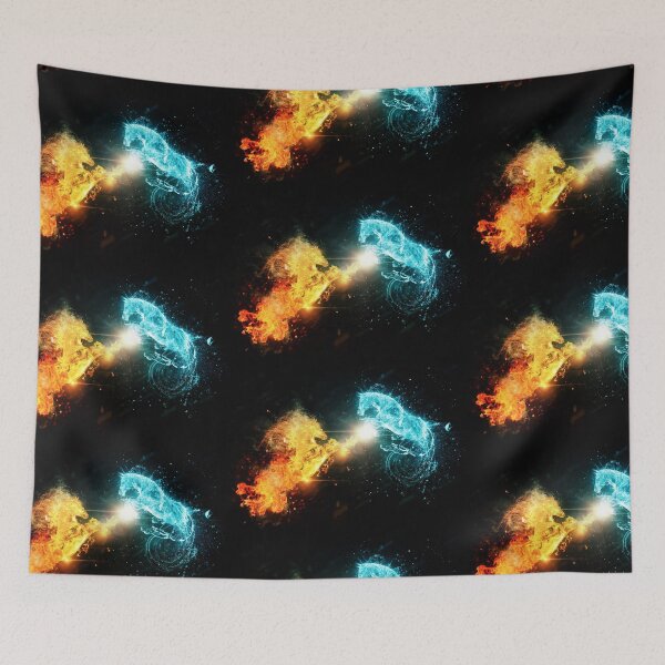 Item preview, Water and fire horses designed and sold by AnnArtshock.