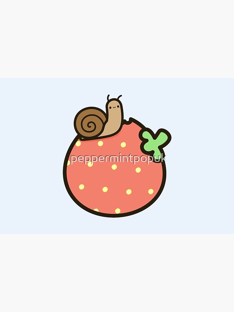 Cute snail on strawberry by peppermintpopuk