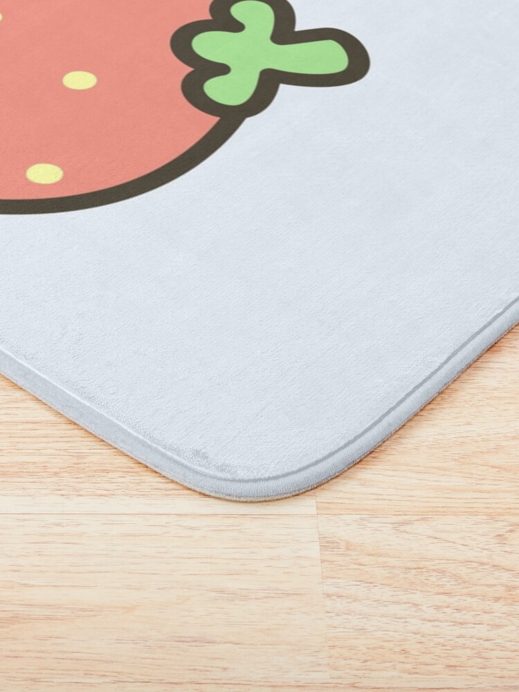 Alternate view of Cute snail on strawberry Bath Mat