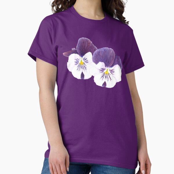 Aperçu de l'œuvre Pensées violettes et blanches créée et vendue par savousepate.
