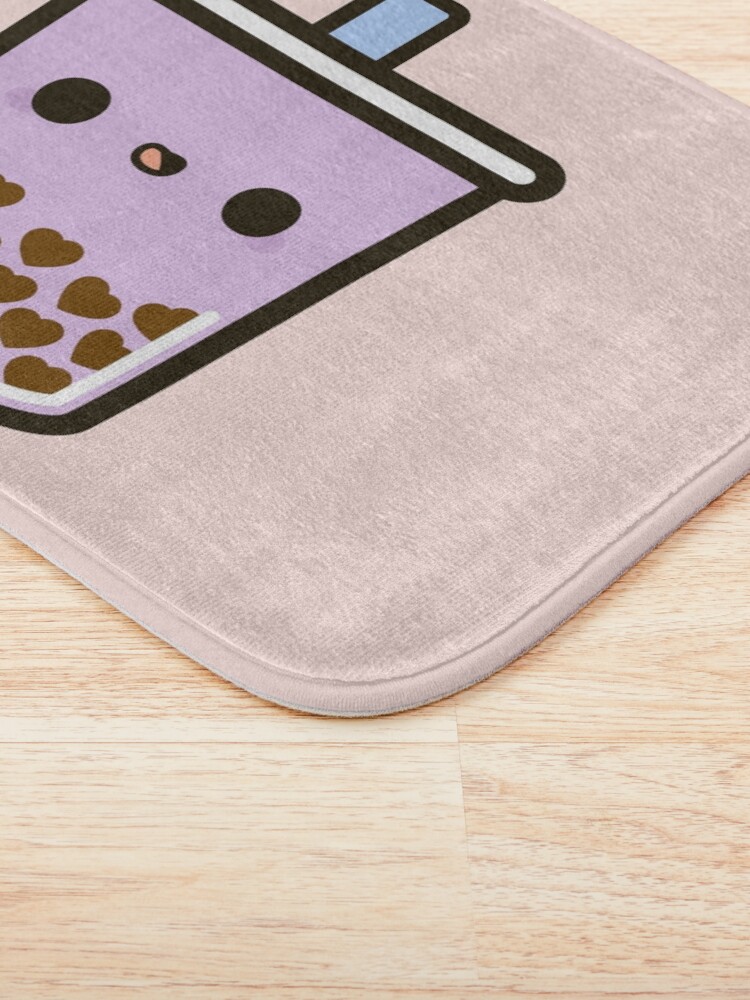 Alternate view of Cute Love Heart Bubble Tea Bath Mat
