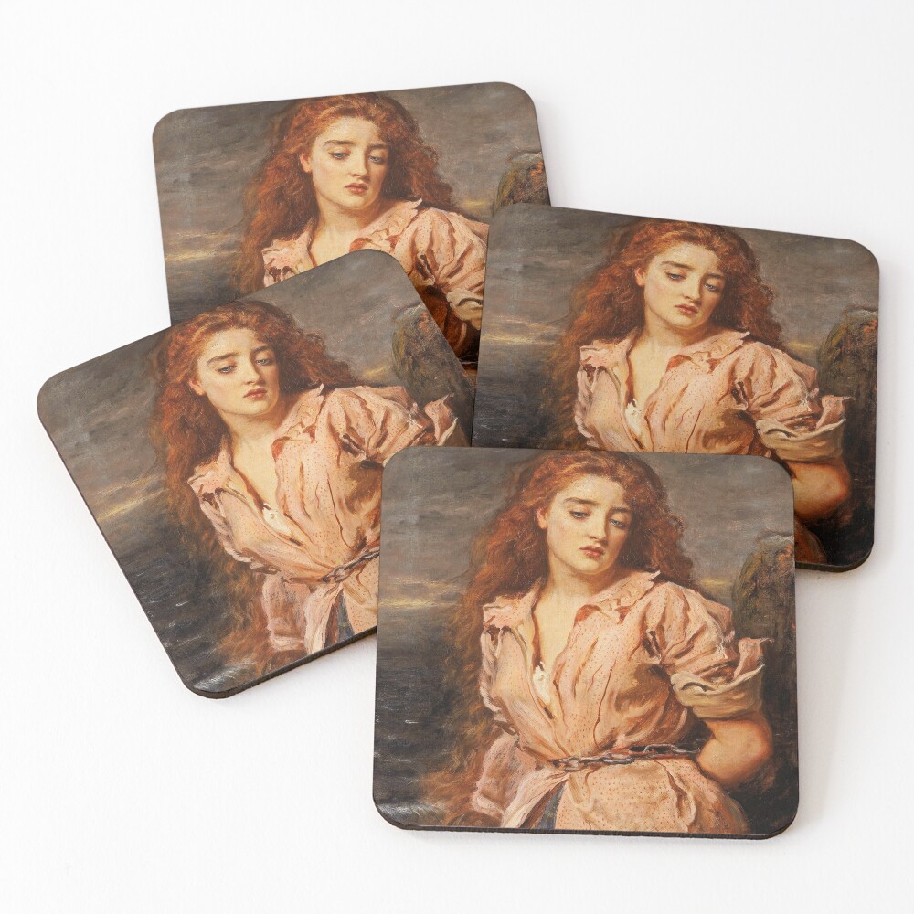 "John Everett Millais The Martyr of the Solway" Coasters