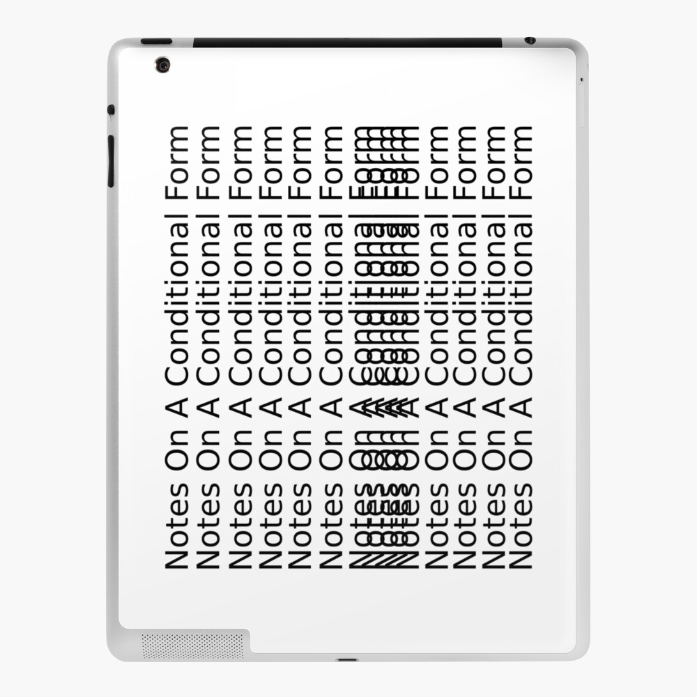 The 1975 Notes On A Conditional Form Ipad Case Skin By