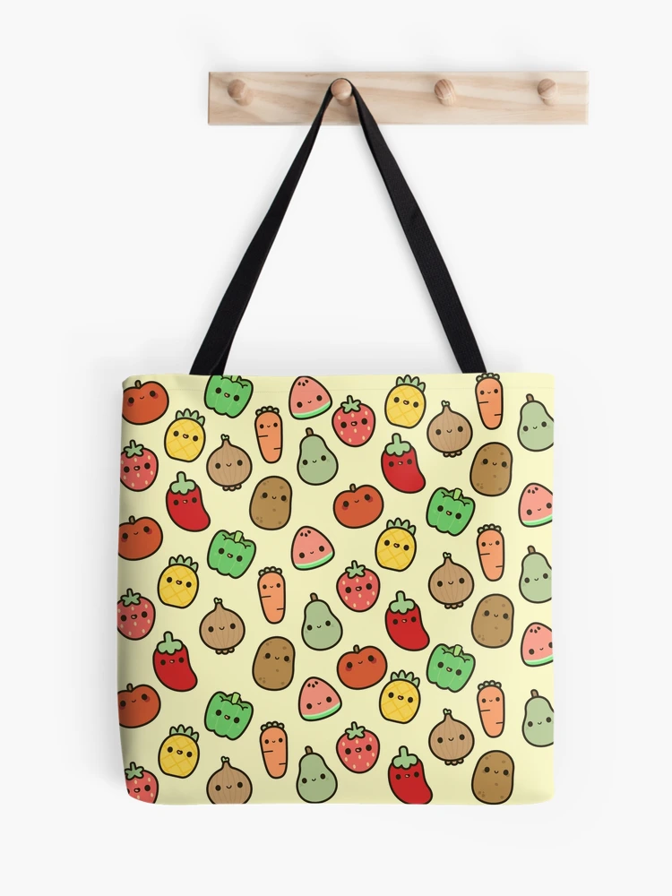 5 A Day Shopper Bag Kawaii Fruit and Vegetables 