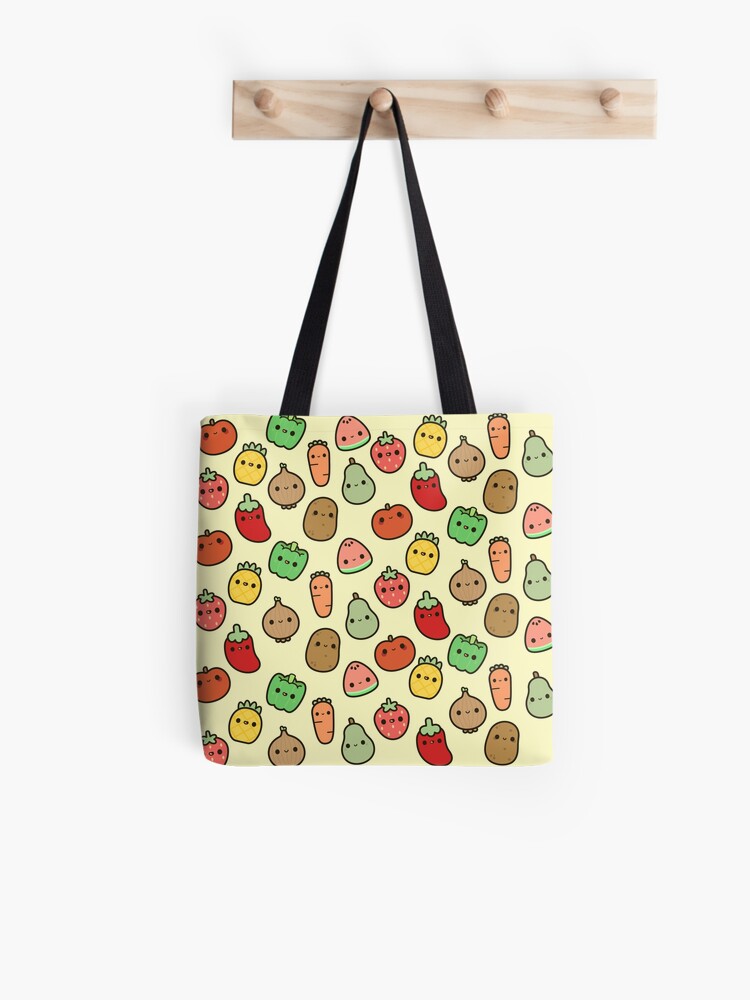 5 A Day Shopper Bag Kawaii Fruit and Vegetables 