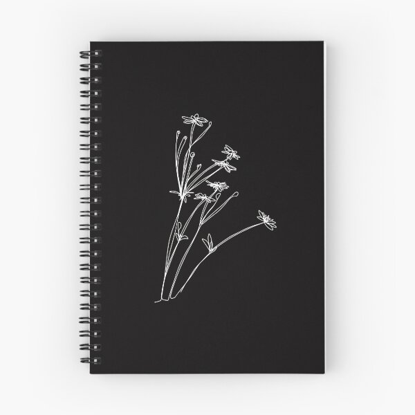 Item preview, Minimalistic Black and White Daisies  | Boho Wild Flowers Art designed and sold by brabikate.