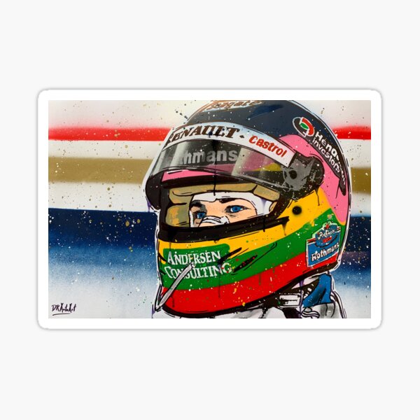 Jacques Villeneuve - Williams F1 graffiti painting by DRAutoArt Sticker