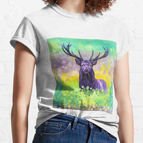 Red Buck T-Shirt: Deer Medicine, Doe Gentleness Perception, Spirit Animal,  Totem
