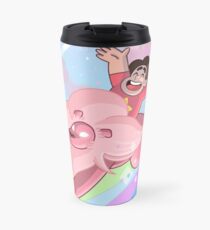 Steven and Lion over the rainbow Travel Mug