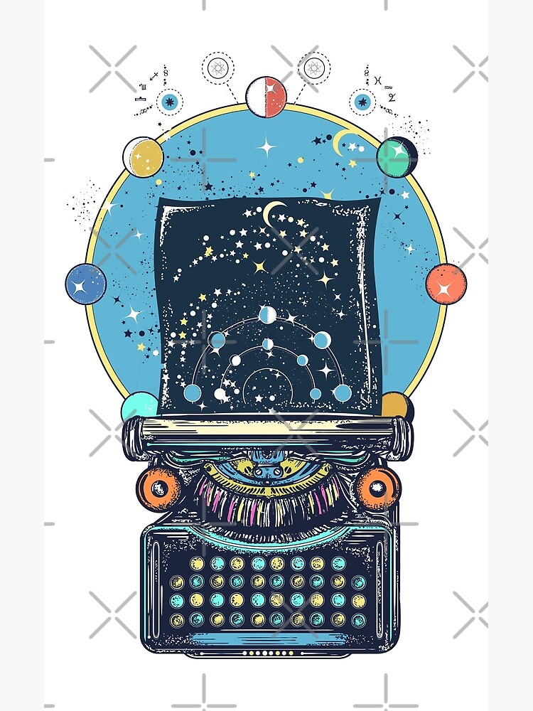 "Magic typewriter" Poster by intueri Redbubble