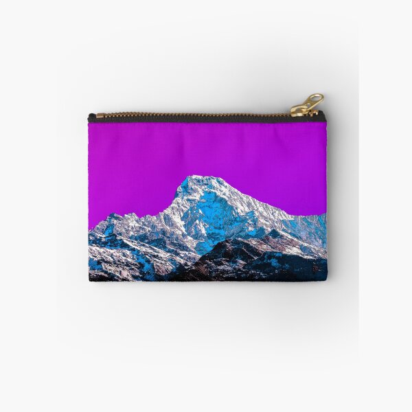Item preview, pink skies over the snowy mountains. digital artwork. designed and sold by AgnieszkaArt.