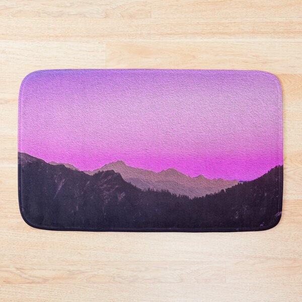 Item preview, pink sky over the mountains oil painting designed and sold by AgnieszkaArt.
