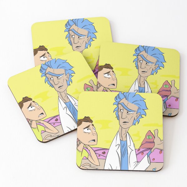 Rick and Morty Coasters (Set of 4)