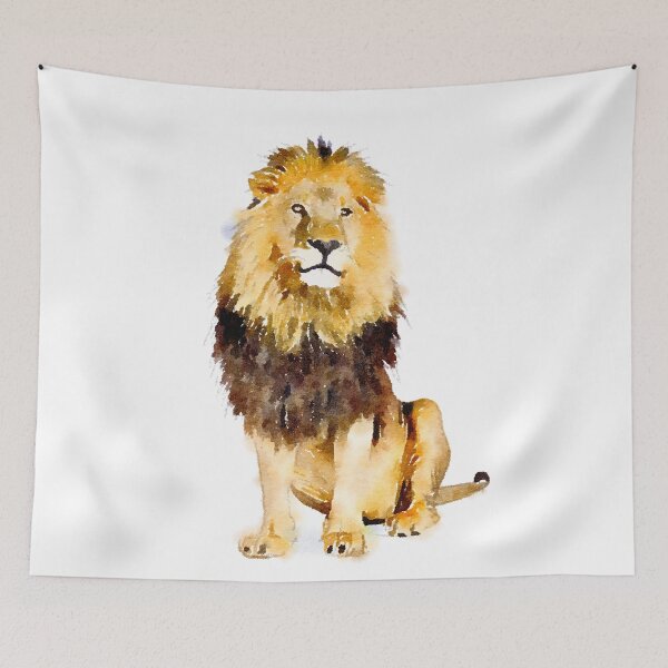Item preview, Lion Water Color Image designed and sold by CuteyWutey.