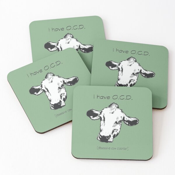 Item preview, OCD Obsessive Cow Disorder  Cow Line art designed and sold by infinitygrafix.