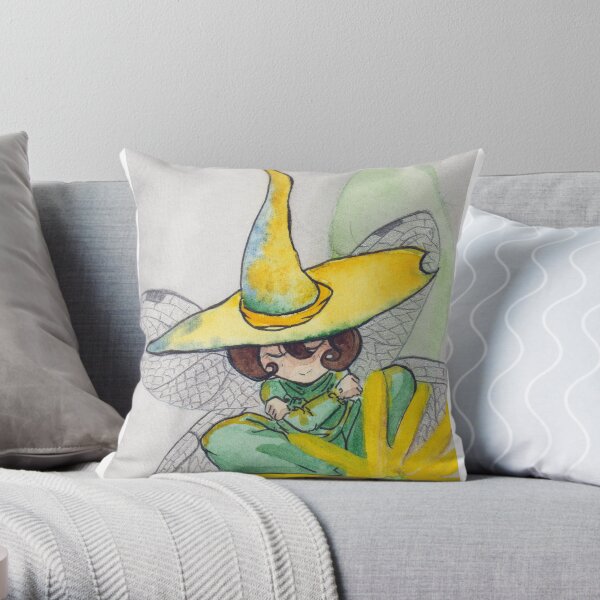 Fairy Witch Christine Throw Pillow