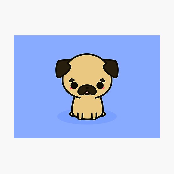 Item preview, Cute pug designed and sold by peppermintpopuk.