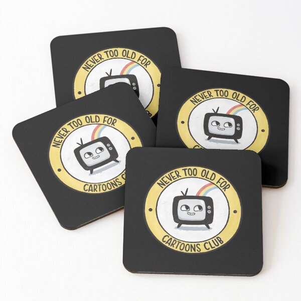 Item preview, Never too old for cartoons club designed and sold by emmonster.