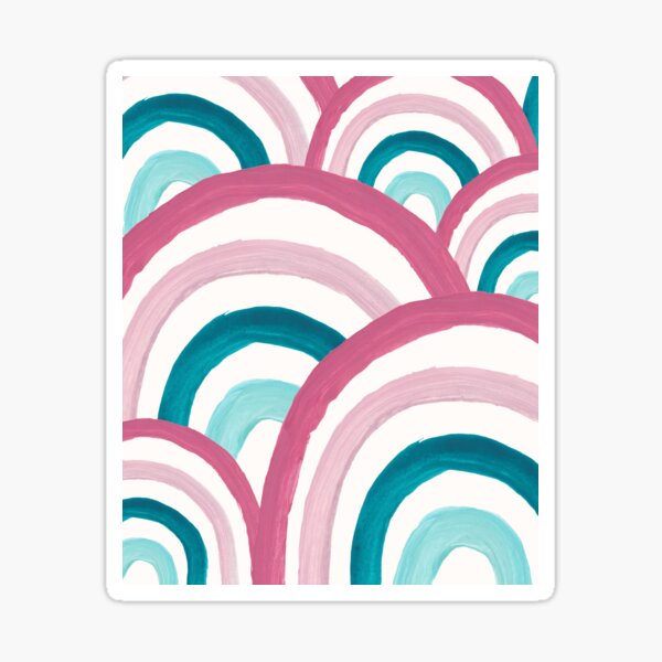 Rainbow Dream Pattern #2 (Kids Collection) #decor #art Sticker