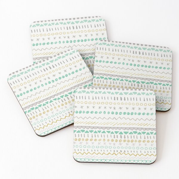 Item preview, Geometric Play - teal & gold designed and sold by crumpsticks.