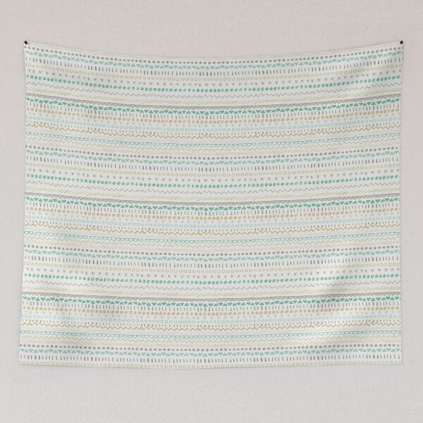 Item preview, Geometric Play - teal & gold designed and sold by crumpsticks.