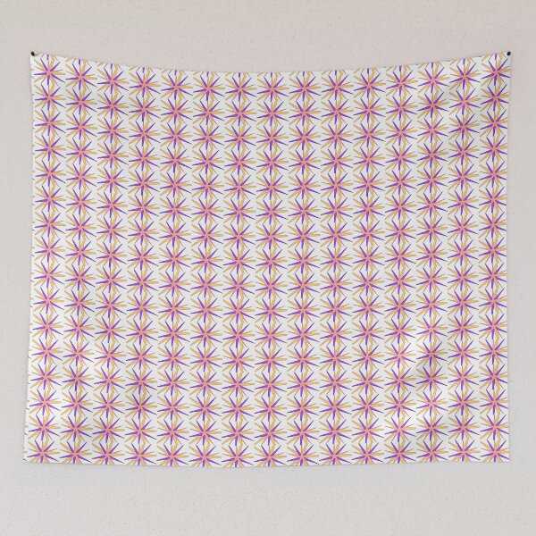 Item preview, Summer Star Flowers Orange Purple designed and sold by PageDesigns.