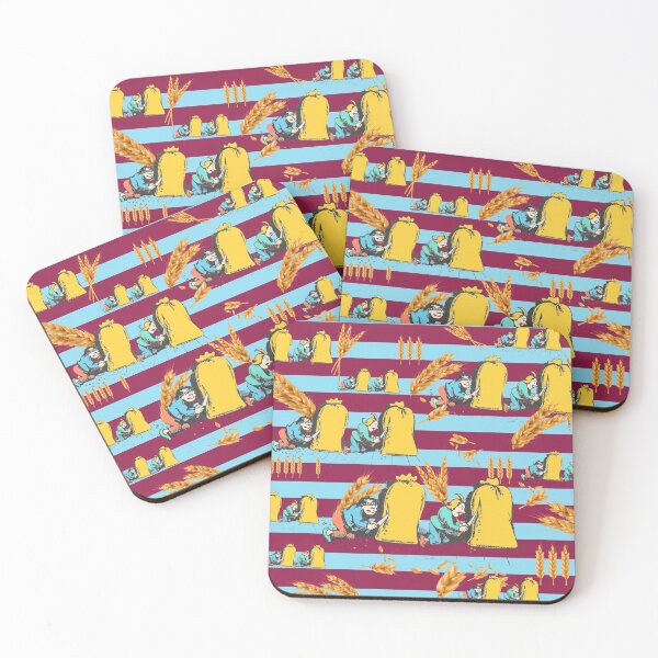 Item preview, Max and Moritz cut open Müller's grain sacks, colorful illustration designed and sold by Mauswohn.
