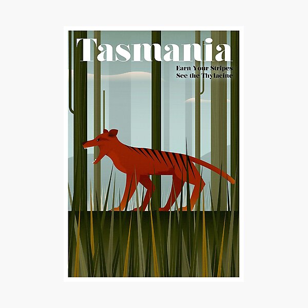 Item preview, TASMANIA; Vintage Travel and Tourism Advertising Print designed and sold by posterbobs.