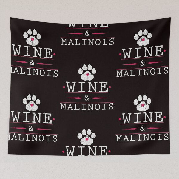 Item preview, Wine and Malinois dog paw gift designed and sold by torlei565.