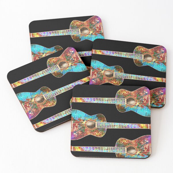 Item preview, Three Painted Baritone Ukuleles designed and sold by barrowda.