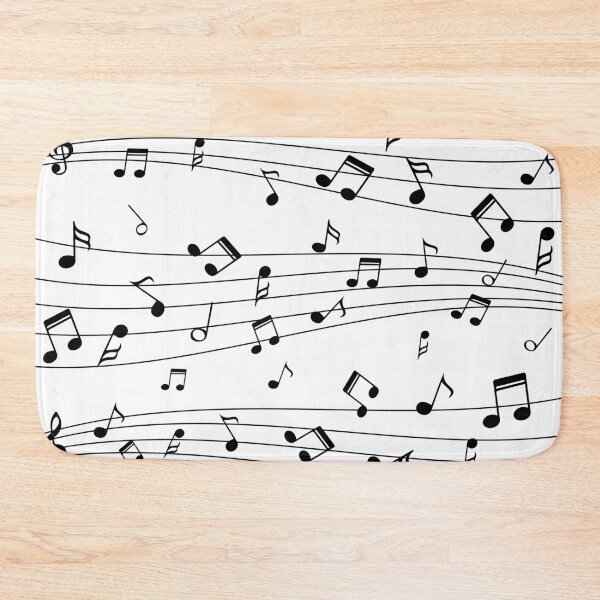 Item preview, Black Music Notes And Treble Clef designed and sold by Primroaddesigns.
