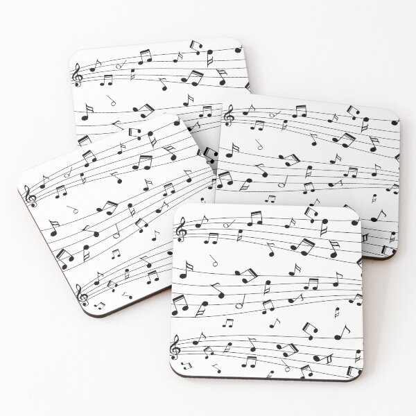 Item preview, Black Music Notes And Treble Clef designed and sold by Primroaddesigns.