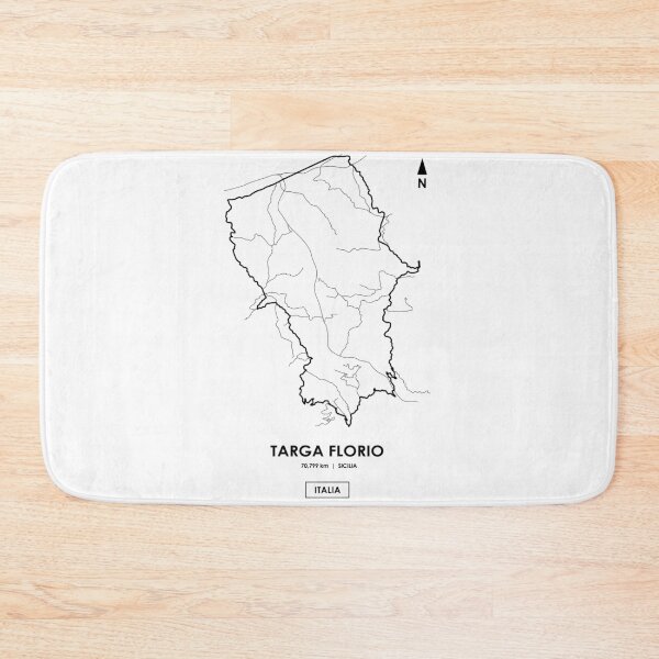 Item preview, Mapa de la ruta TARGA FLORIO 72 km - SICILIA designed and sold by andreanastasio.