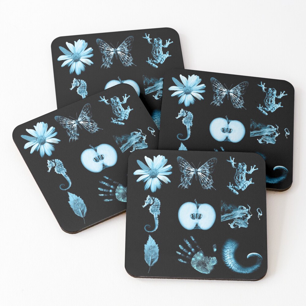 All nine glyphs of Fringe Coasters (Set of 4)