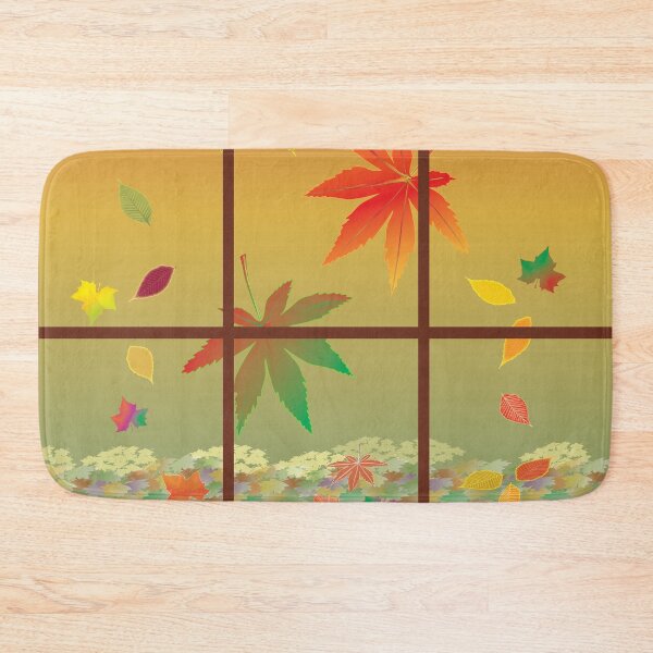 Item preview, Falling Leaves on Window Pane designed and sold by QueenieLamb.