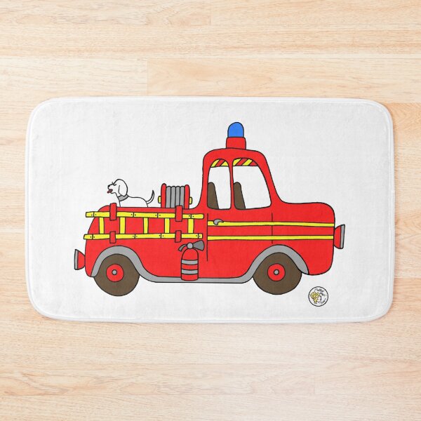 Item preview, firetruck red vintage fire truck new york designed and sold by mellowdays.