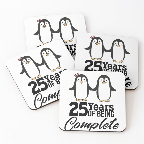 Item preview, 25 Years of being complete! Silver wedding anniversary designed and sold by Cutebutfunny.