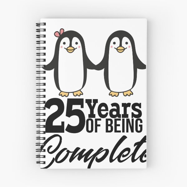 Item preview, 25 Years of being complete! Silver wedding anniversary designed and sold by Cutebutfunny.