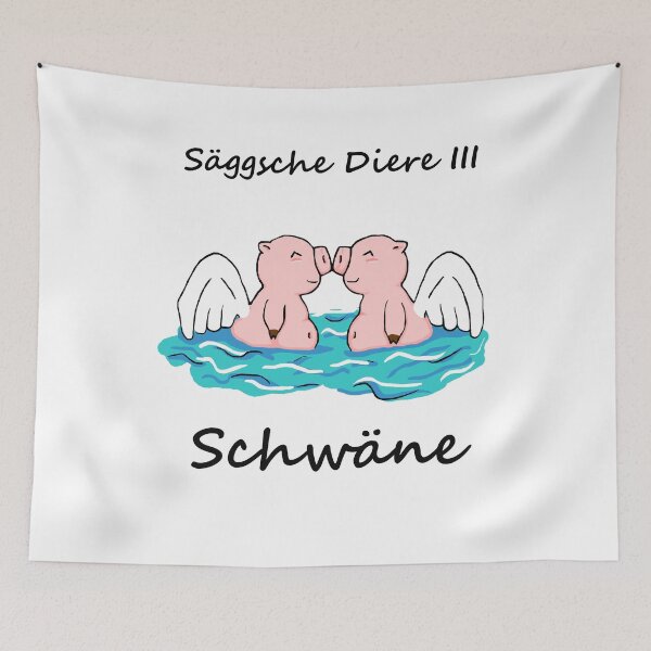 Item preview, Saxon animals - The swans pigs designed and sold by shirts4people.