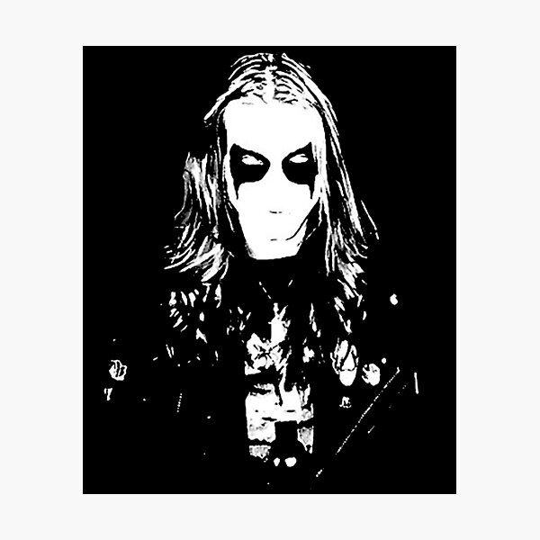 Mayhem Black Metal Dead Per Yngve Ohlin Photographic Print